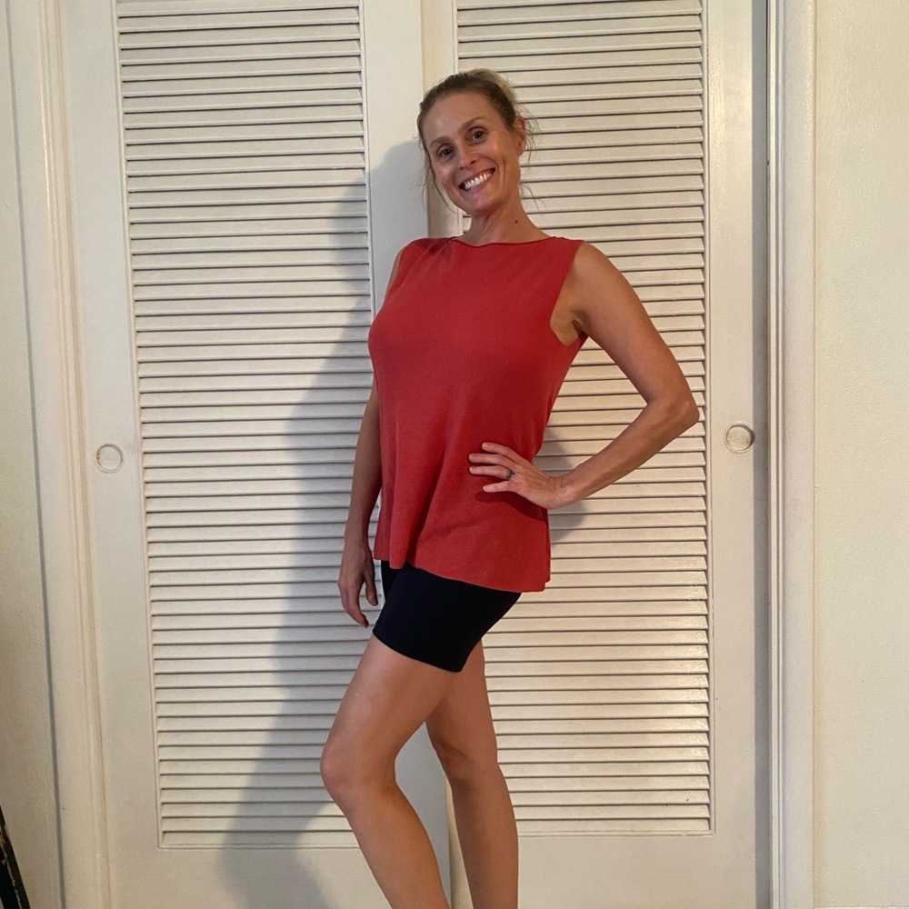 Eileen Fisher Vibrant Red Tank Top